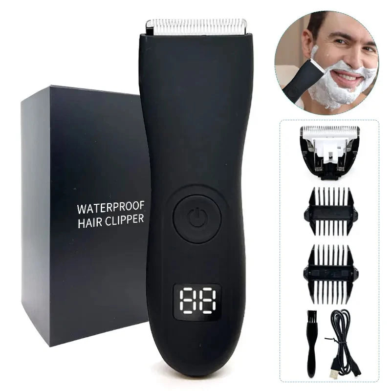 Aparador de pelos para homens Áreas íntimas Zonas Locais Depilador Barbeador elétrico Máquina de barbear para homem Barba Depilação Corte