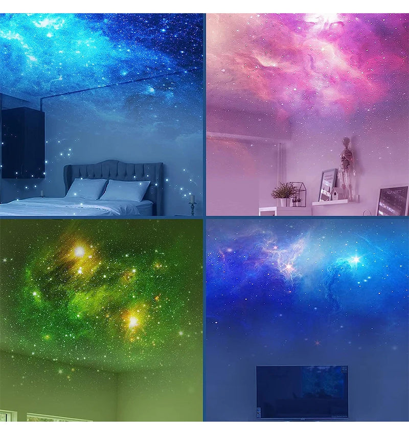 Projetor de luz de astronauta Galaxy Star Starry Sky Projetor Lâmpada Decoração Quarto Nebulosa LED Luz noturna Presente para crianças e adultos